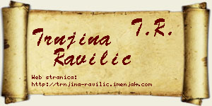 Trnjina Ravilić vizit kartica